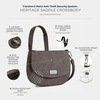 image:imageTravelon AntiTheft Heritage Saddle Crossbody  AntiTheftPewter