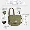 image:imageTravelon AntiTheft Heritage Saddle Crossbody  AntiTheftSage