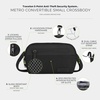 image:imageTravelon AntiTheft Metro Convertible Small Crossbody BagBlack