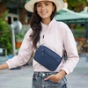 image:imageTravelon AntiTheft Metro Convertible Small Crossbody BagGray Heather