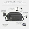 image:imageTravelon AntiTheft Metro Convertible Small Crossbody BagGray Heather