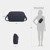 image:imageTravelon AntiTheft Metro Convertible Small Crossbody BagNavy Heather