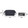 image:imageTravelon AntiTheft Metro Convertible Small Crossbody BagNavy Heather