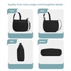 image:imageTravelon AntiTheft Metro Saddle CrossbodyBlack