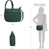 image:imageTravelon AntiTheft Metro Saddle CrossbodyForest Heather