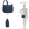 image:imageTravelon AntiTheft Metro Saddle CrossbodyNavy Heather