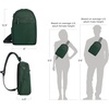 image:imageTravelon AntiTheft Metro Sling with RFID blocking pouchForest Heather