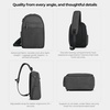 image:imageTravelon AntiTheft Metro Sling with RFID blocking pouchGray Heather