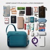 image:imageTravelon AntiTheft Roam EastWest CrossbodyCapri Blue
