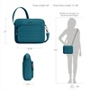image:imageTravelon AntiTheft Roam EastWest CrossbodyCapri Blue