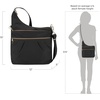 image:imageTravelon AntiTheft Signature 3 Compartment Crossbody BagBlack