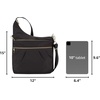 image:imageTravelon AntiTheft Signature 3 Compartment Crossbody BagBlack