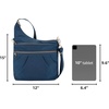 image:imageTravelon AntiTheft Signature 3 Compartment Crossbody BagOcean