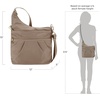 image:imageTravelon AntiTheft Signature 3 Compartment Crossbody BagSable