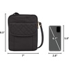 image:imageTravelon AntiTheft Signature Quilted Slim PouchBlack