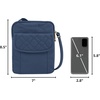 image:imageTravelon AntiTheft Signature Quilted Slim PouchOcean