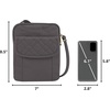 image:imageTravelon AntiTheft Signature Quilted Slim PouchSmoke
