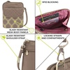 image:imageTravelon AntiTheft Signature Quilted Slim PouchSmoke