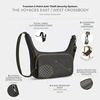 image:imageTravelon AntiTheft The Voyages EastWest CrossbodyBlack