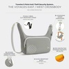 image:imageTravelon AntiTheft The Voyages EastWest CrossbodyGranite