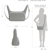 image:imageTravelon AntiTheft The Voyages EastWest CrossbodyGranite