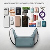 image:imageTravelon AntiTheft The Voyages EastWest CrossbodySlate Blue