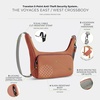 image:imageTravelon AntiTheft The Voyages EastWest CrossbodyTerracotta