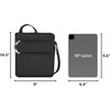 image:imageTravelon Antitheft Classic Slim Double Zip CrossbodyBlack