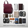 image:imageTravelon Antitheft Classic Slim Double Zip CrossbodyBurgundy