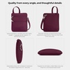 image:imageTravelon Antitheft Classic Slim Double Zip CrossbodyBurgundy
