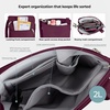 image:imageTravelon Antitheft Classic Slim Double Zip CrossbodyBurgundy