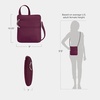 image:imageTravelon Antitheft Classic Slim Double Zip CrossbodyBurgundy