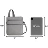 image:imageTravelon Antitheft Classic Slim Double Zip CrossbodyGray