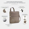 image:imageTravelon Antitheft Classic Slim Double Zip CrossbodyHazelnut