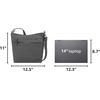 image:imageTravelon Antitheft Metro CrossbodyGray