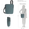 image:imageTravelon Antitheft the Voyages Slim CrossbodySlate Blue