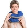 image:imageTravelon Deluxe Wrap N Rest PillowCobaltGray