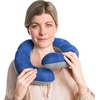 image:imageTravelon Deluxe Wrap N Rest PillowCobaltGray