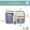 image:imageTravelon RFID Blocking Passport Zip WalletSable