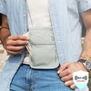 image:imageTravelon Rfid Blocking Undergarment Neck Pouch Travel Wallet Gray One SizeGray