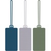 image:imageTravelon Set of 3 Silicone Privacy Luggage TagsCool Tones