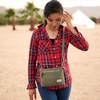 image:imageTravelon Womens AntiTheft Heritage Small Crossbody Cross Body BagIndigo