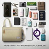 image:imageTravelon Womens AntiTheft Heritage Small Crossbody Cross Body BagNatural