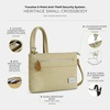 image:imageTravelon Womens AntiTheft Heritage Small Crossbody Cross Body BagNatural