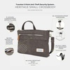 image:imageTravelon Womens AntiTheft Heritage Small Crossbody Cross Body BagPewter
