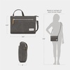 image:imageTravelon Womens AntiTheft Heritage Small Crossbody Cross Body BagPewter