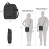 image:imageTravelon unisexadult Anti Theft Urban Small Crossbody Bag Black One SizeBlack