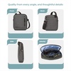 image:imageTravelon unisexadult Anti Theft Urban Small Crossbody Bag Black One SizeSlate