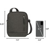 image:imageTravelon unisexadult Anti Theft Urban Small Crossbody Bag Black One SizeSlate