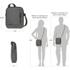 image:imageTravelon unisexadult Anti Theft Urban Small Crossbody Bag Black One SizeSlate